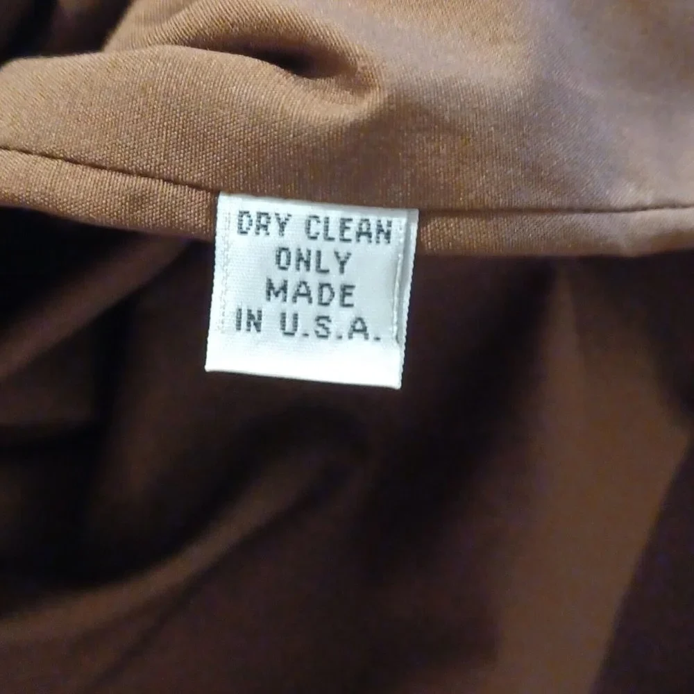 LEONA by LAUREN LEONARD Sz 2 Corduroy Cut Out Brown Shift Dress Sleeveless Lined - Picture 15 of 15